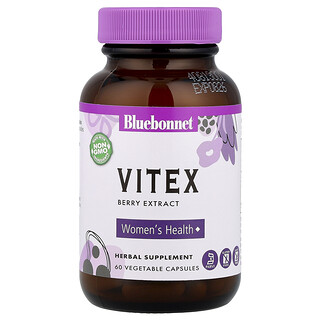 Bluebonnet Nutrition, Vitex-marjauute, 60 kasvikapselia (225 mg kapselia kohden)