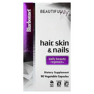 Bluebonnet Nutrition, Beautiful Ally, Cheveux, peau & ongles, 90 capsules végétales