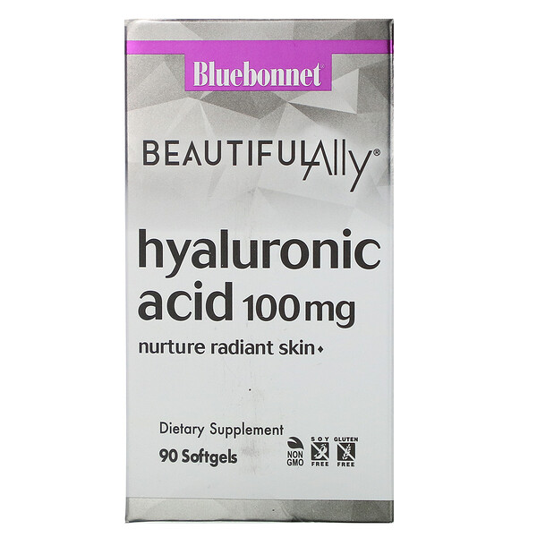 Beautiful Ally, Hyaluronic Acid, 100 mg , 90 Softgels