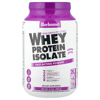 Bluebonnet Nutrition, Whey Protein Isolate, Original, 2.2 lbs (992 g)