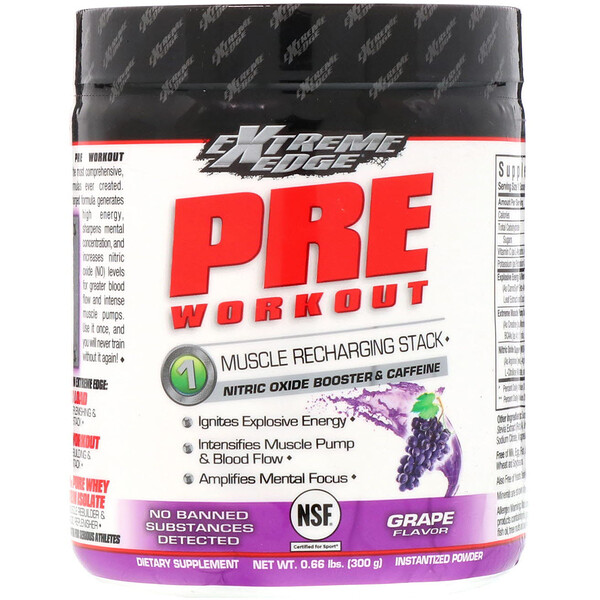 Nutrition, Extreme Edge, Pre Workout, Muscle