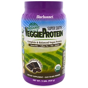 Bluebonnet Nutrition, Super Earth, органический растительный белок, шоколадный моккачино, 930 г (2 lbs)