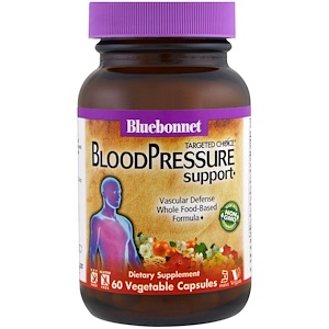 Bluebonnet Nutrition, Средство для поддержки кровяного давления Targeted Choice, 60 капсул растительного происхождения