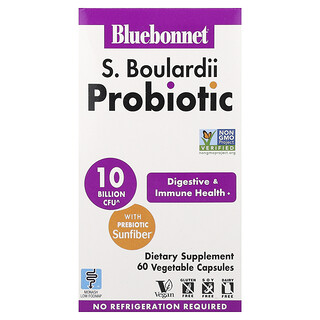 Bluebonnet Nutrition, 布拉酵母菌益生菌，60 粒素食胶囊