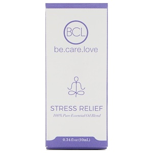 Отзывы о BCL, Be Care Love, 100% Pure Essential Oil Blend, Stress Relief, 0.34 fl oz (10 ml)