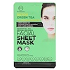 BCL, Be Care Love, Mascarilla facial imbuida con suero de aceites esenciales, té verde desintoxicante, 1 mascarilla
