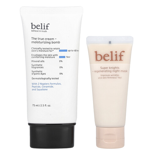 belif, The True Cream, Moisturizing Bomb Special Set, Feuchtigkeitsbombe, 2-teiliges Set