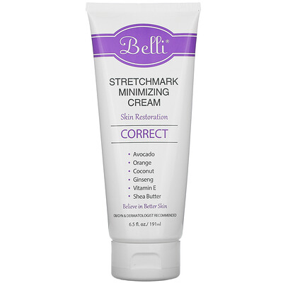 Купить Belli Stretchmark Minimizing Cream, 6.5 fl oz (191 ml)