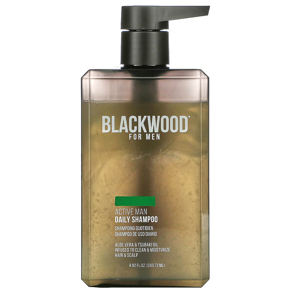 Blackwood For Men, шампунь для активных мужчин, для ежедневного использования, 263,73 мл (8,92 жидк. унции)