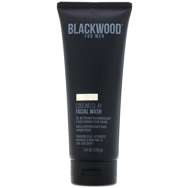 Blackwood For Men, Limpiador facial con arcilla refrescante, Para hombres, 210 g (7,41 oz)