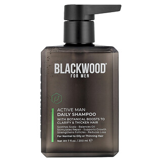 Blackwood For Men, 男性日常洗发水，适合中性至油性或稀疏头发，7 液盎司（200 毫升）