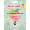 Botanic Fiber Facial Mask, Replenishes & Hydrates, #Peachy, 1 Sheet, 0.88 oz (25 g)