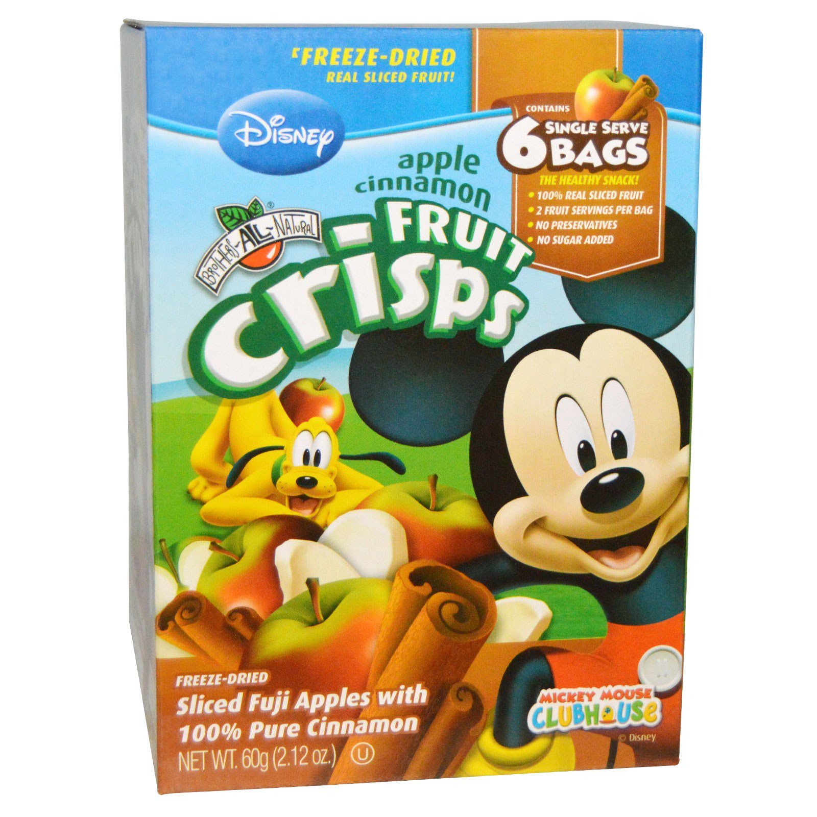 Brothers-All-Natural, Disney, Fruit Crisps, Apple Cinnamon, 6 Single ...