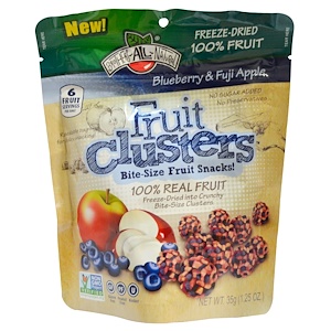 Brothers-All-Natural, Blueberry & Fuji Apple Clusters, 1.25 oz (35 g)