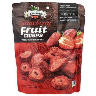 Brothers-All-Natural, Fruit Crisps, Fresa, 28 g (1 oz)
