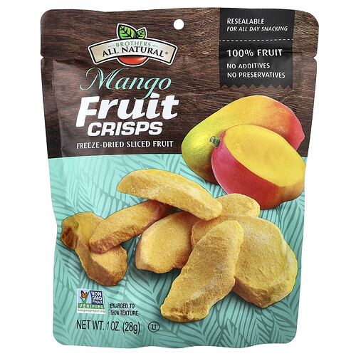 Brothers-All-Natural, Fruit Crisps, Mango, 1 oz (28 g)