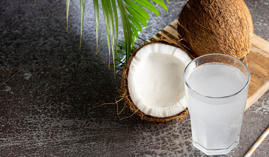 Coconut water and coconuts