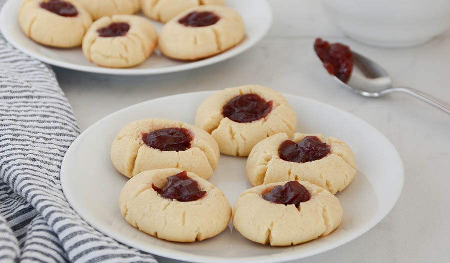 Easy Gluten-Free Thumbprint Cookies 