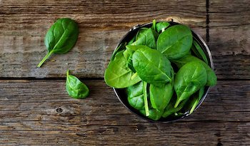 Verduras de hoja verde y pérdida de peso