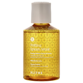 Blithe, Mascarilla para dar palmaditas, Cítricos y miel de color amarillo energético, 150 ml (5,07 oz. Líq.)