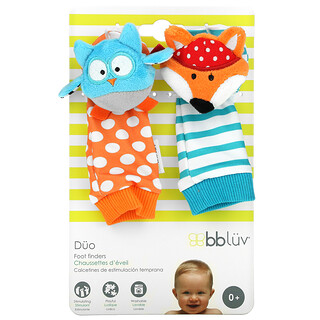 Bbluv, Duo, Foot Finders, 0+ Months, 2 Count