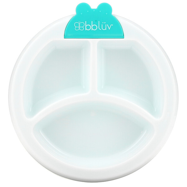 Bbluv, Plato, Warm Feeding Plate For Baby, 4+ Months, Green, 1 Count