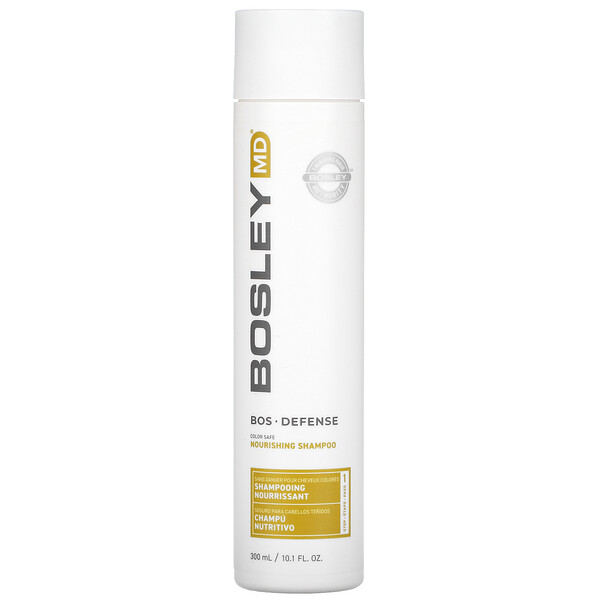 Bosley, Bos-Defense Nourishing Shampoo, Step 1, Color Safe, 10.1 fl oz (300 ml)
