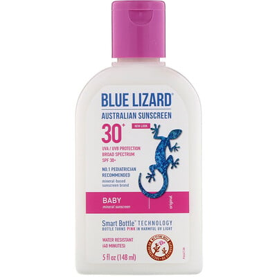 Blue Lizard Australian Sunscreen Baby, Mineral Sunscreen, SPF 30+, 5 fl oz (148 ml)
