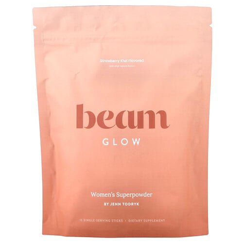Beam Glow, Strawberry Kiwi, 15 Stick Packs, 0.22 oz (6.3 g) Each