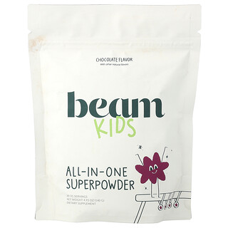 Beam, Superpoudre tout-en-un pour enfants, Chocolat, 140 g