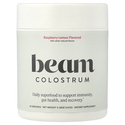 Product Image for Beam, Colostrum, Raspberry Lemon, 5.18 oz (147 g)
