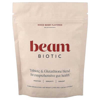 Beam, Biotic, Bayas mixtas, 15 sobrecitos, 2,6 g (0,09 oz) cada uno