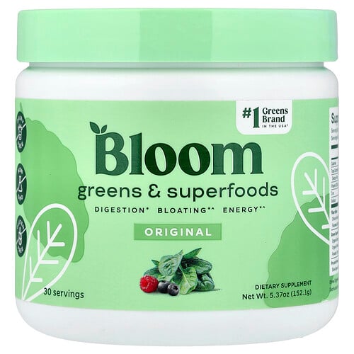 Bloom Nutrition, Greens & Superfoods, Original, 5.37 oz (152.1 g)
