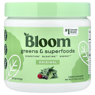 Bloom Nutrition, Greens & Superfoods, Original, 5.37 oz (152.1 g)
