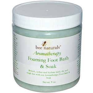 Bee Naturals, Aromatherapy, пенная ванночка для ног и компресс, 9 унций