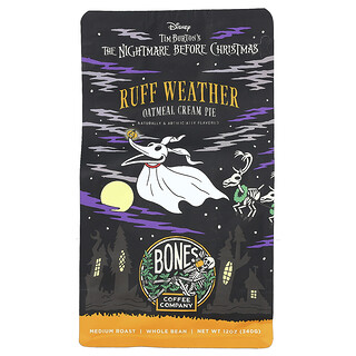 Bones Coffee Company, Ruff Wetter, Oatmeal Cream Pie, Haferflocken-Cremetie, mittlere Röstung, ganze Bohne, 340 g (12 oz.)
