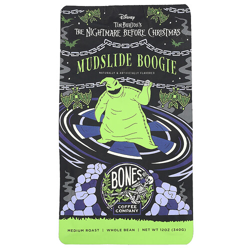 Bones Coffee Company, Mudslide Boogie, Whole Bean, Medium Roast, 12 oz (340 g)