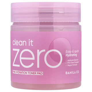 Banila Co, Clean it Zero，粉色爽肤水化妆棉，70 片化妆棉，7.94 液量盎司（235 毫升）