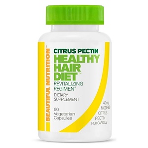 Купить Beautiful Nutrition, Citrus Pectin, Healthy Hair Diet, 60 Vegetarian Capsules  на IHerb