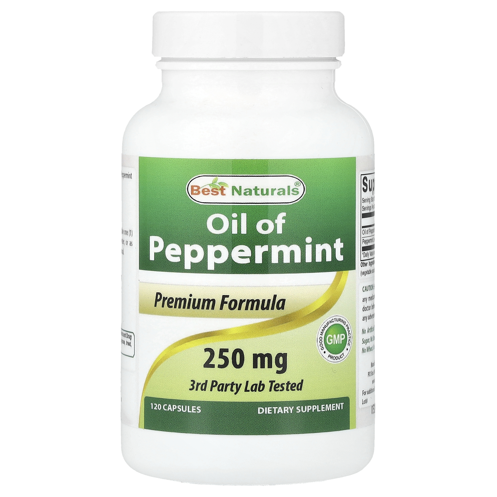 Oil of Peppermint, 250 mg, 120 Capsules