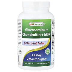 Глюкозамін, хондроїтин і МСМ, 180 капсул