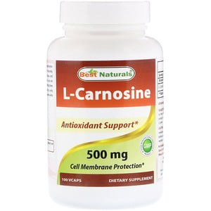 Отзывы о Best Naturals, L-Carnosine, 500 mg, 100 VCaps