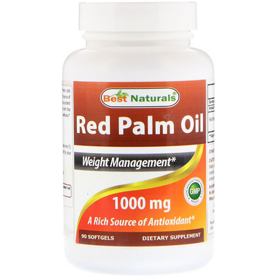 Best Naturals Red Palm Oil, 1000 mg, 90 Softgels
