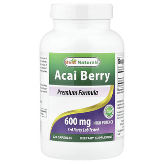 Best Naturals, Acai Berry, 600 mg, 120 Capsules