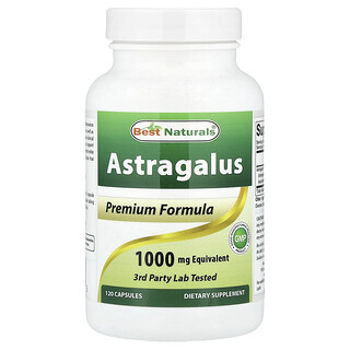 Best Naturals, Astrágalo, 120 cápsulas (250 mg por cápsula)