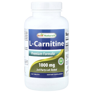 Best Naturals, L-Carnitin, 1.000 mg, 120 Tabletten