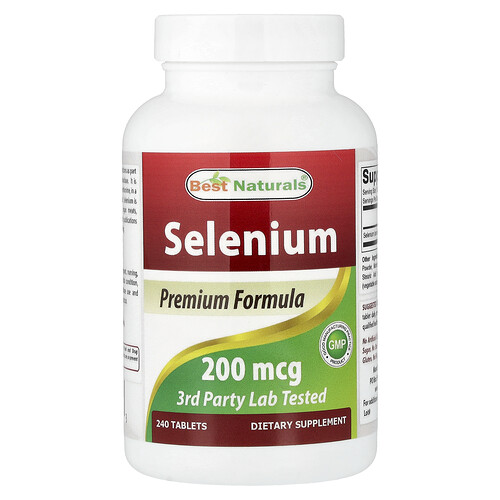 Best Naturals Selenium, 200 mcg, 240 Tablets