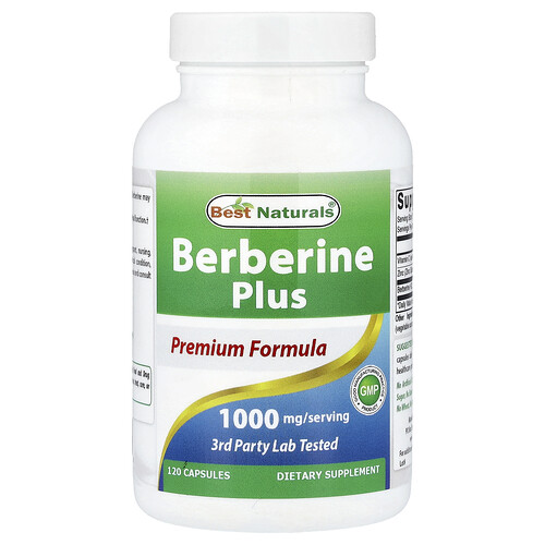 Best Naturals, Berberine Plus, 120 Kapseln