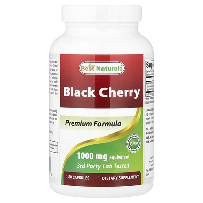 Product Image for Best Naturals, Black Cherry, 1,000 mg, 180 Capsules