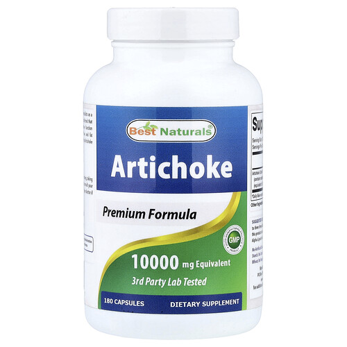 Best Naturals, Artichoke, 10,000 mg, 180 Capsules (500 mg per Capsule)